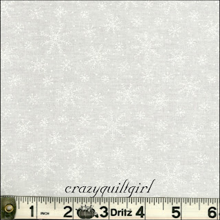 Moda MUSLIN MATES Snowflakes White Fabric