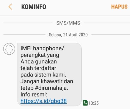 Pemberantasan Smartphone Ilegal Sejak 18 April 2020, Cek Handphone Anda Sekarang 
