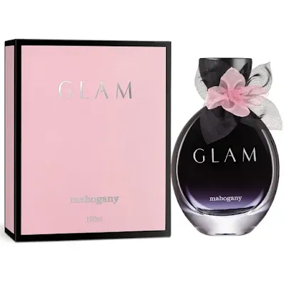 Frasco do perfume glam da Mahogany