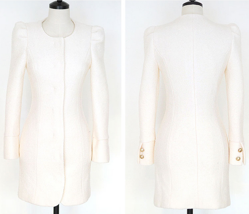 Celin Shirring Dress Coat