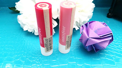 Innisfree Eco Flower Tint Balm in Azaleas and Camellia.