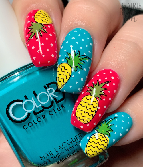 Pineapple Nails by BarbieNailArt on DeviantArt