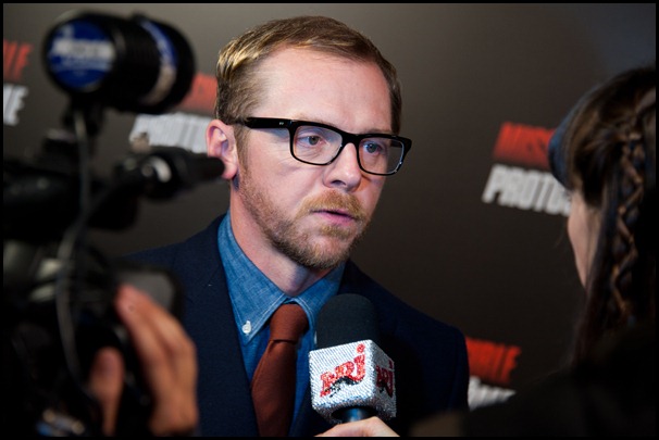 IVRY-SUR-SEINE, FRANCE - DECEMBER 11:  Simon Pegg attends the 'MI:4' Premiere  at Cinema Pathe Quai D'Ivry on December 11, 2011 in Ivry-sur-Seine, France.  (Photo by Francois Durand/Getty Images)