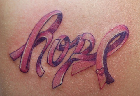 Breast Cancer Ribbons Tattoos