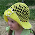 Yazlık kız çocuk file örgü boncuklu gül motifli bebek şapkası