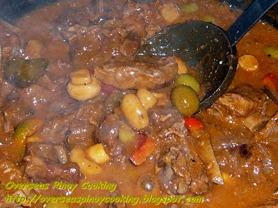 Special Beef Kaldereta - Cooking Procedure