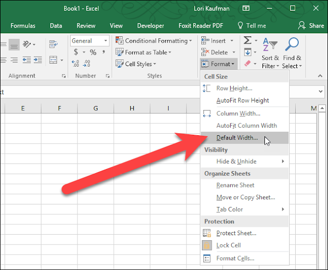 So stellen Sie Zeilenhöhe und Spaltenbreite in Excel