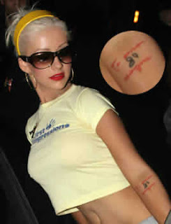 Christina Aguilera tattoo