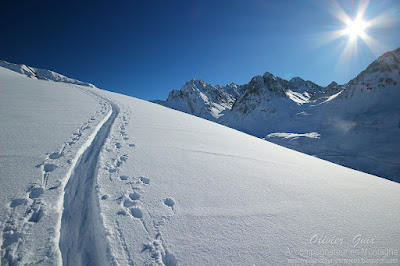 Raquettes à neige à Barèges, Pyrénées