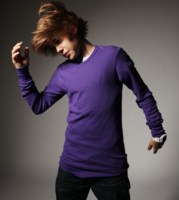 justin bieber purple shirt. justin bieber in purple suit.