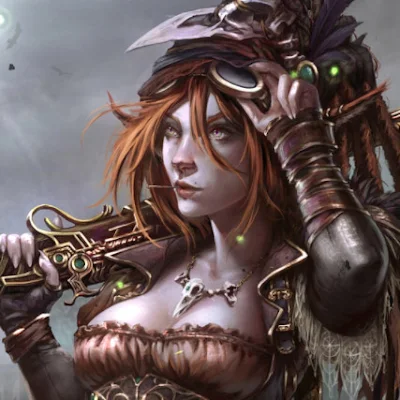 Steampunk Woman Wallpaper Engine