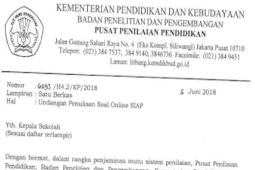 Undangan Penulisan Soal Online SIAP Tahun 2018