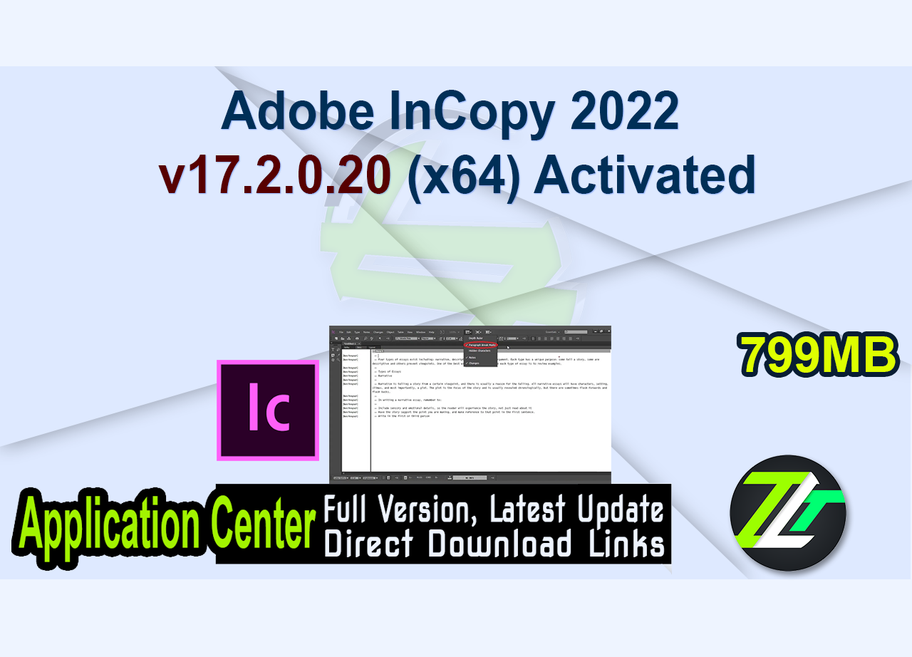 Adobe InCopy 2022 v17.2.0.20 (x64) Activated
