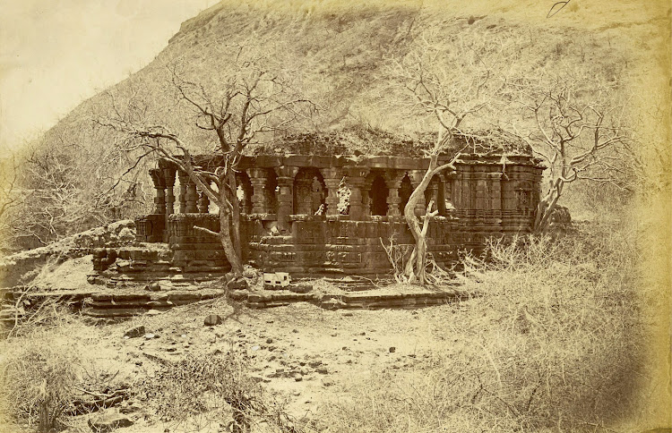 Temple of Mahadeva at Patan, Khandesh District, Maharashtra - c1885