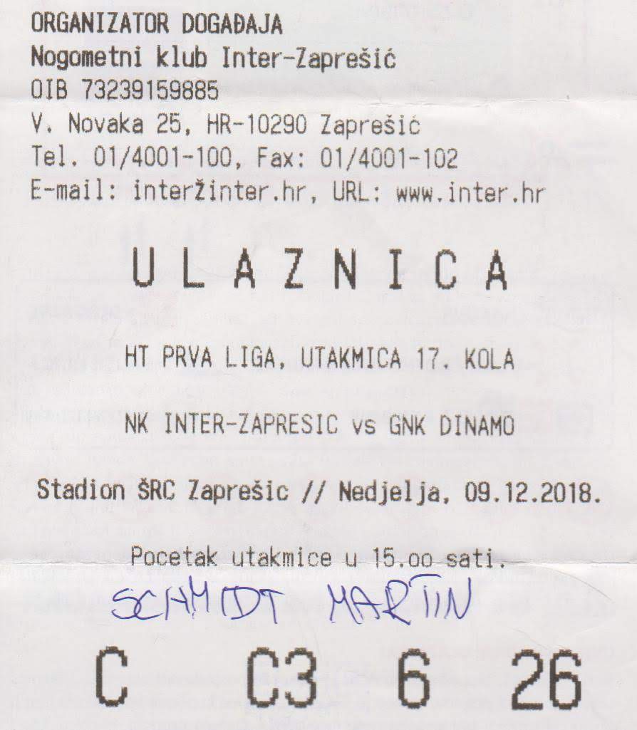 Mm Groundhopping Inter Zapresic Dinamo Zagreb