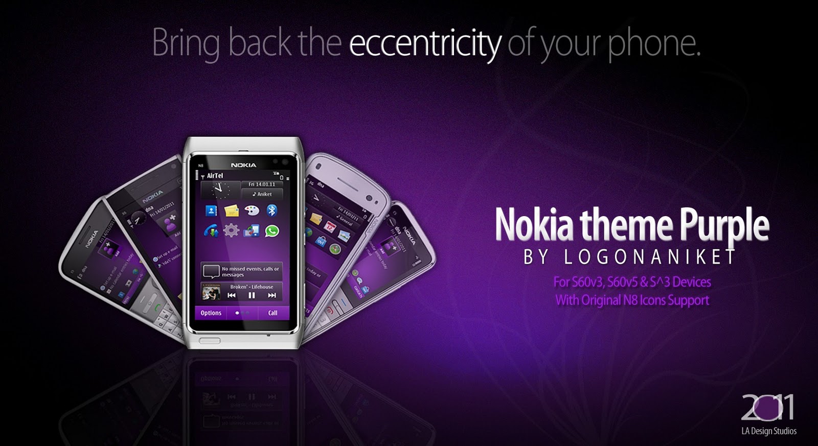 Nokia Theme Purple with