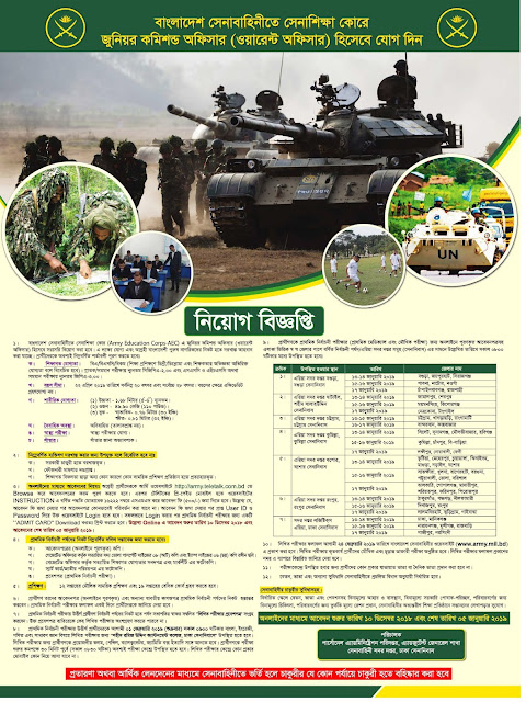 Bangladesh Army Job Circular  2018-2019