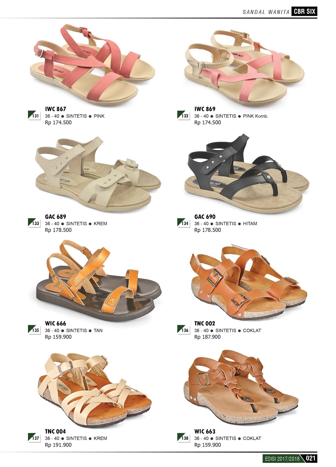 Katalog Produk Terbaru  CBR 6 SIX 2019 2019 Sepatu dan Sendal