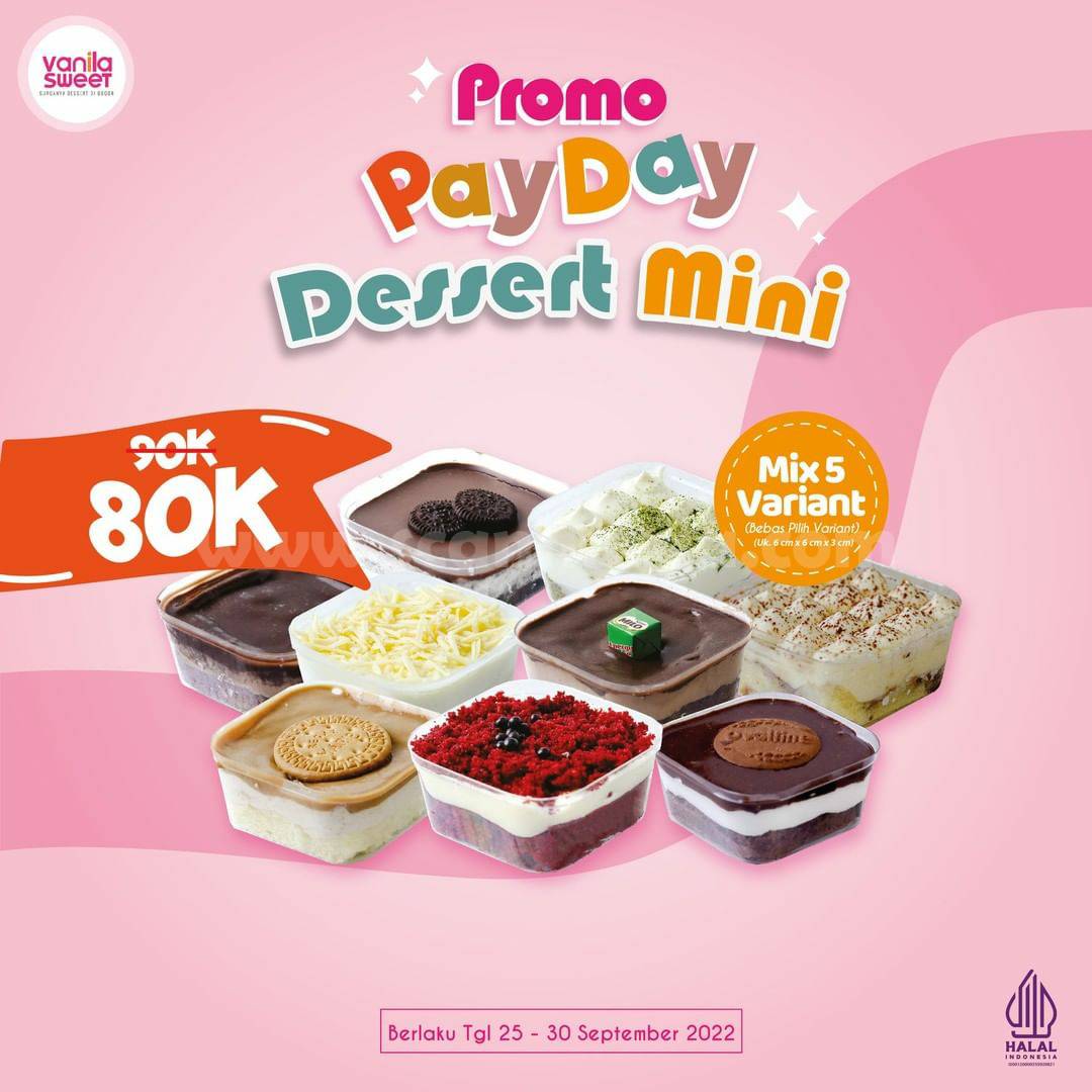 Promo Vanila Sweet Payday Dessert Mini