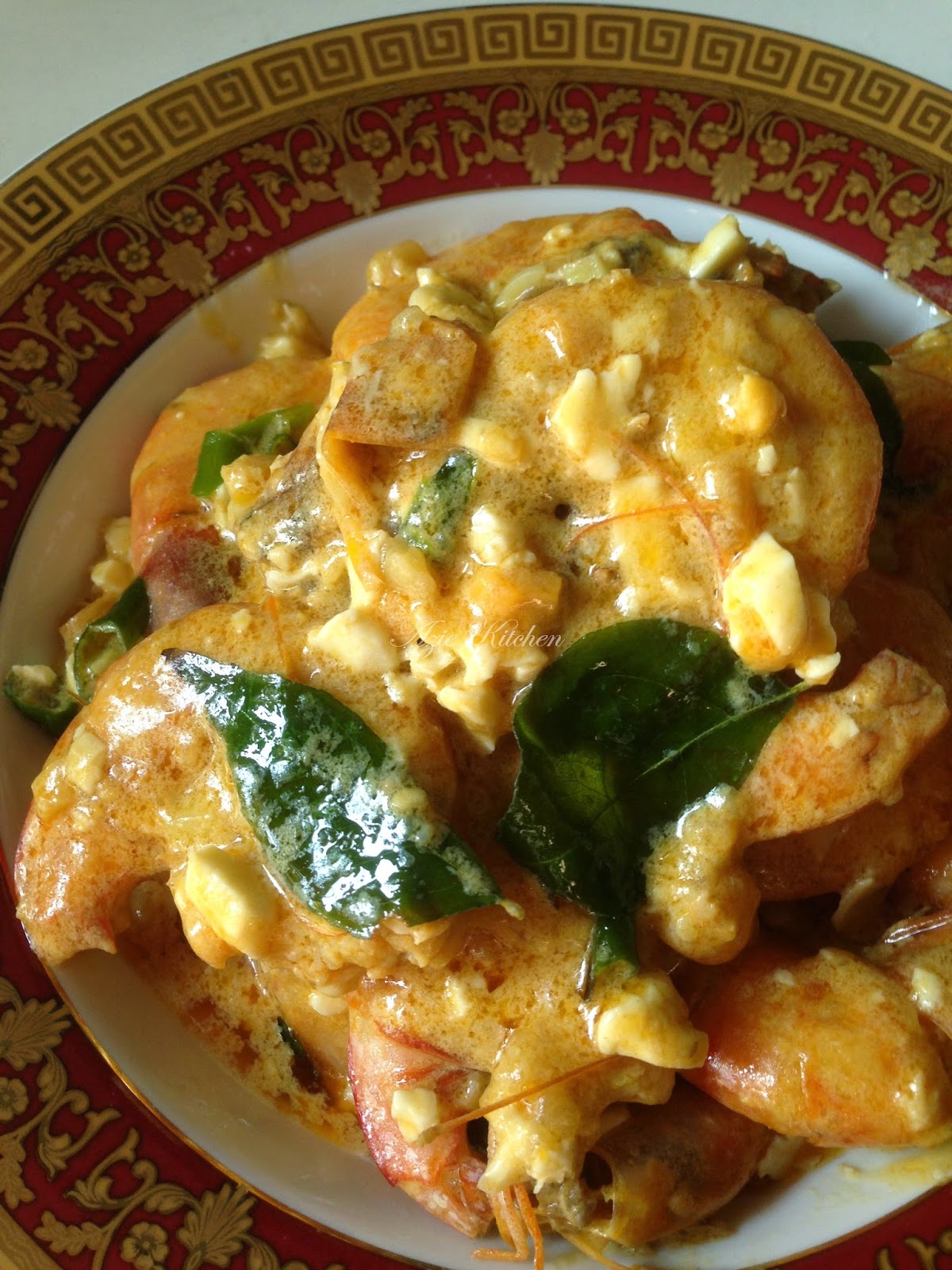 Udang Goreng Butter dan Telur Masin Yang Terlajak Sedap 