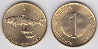 Slovenia 1 Tolar (1992-2006) UNC @ 40