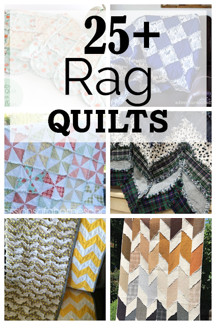 collage of rag quilt patterns