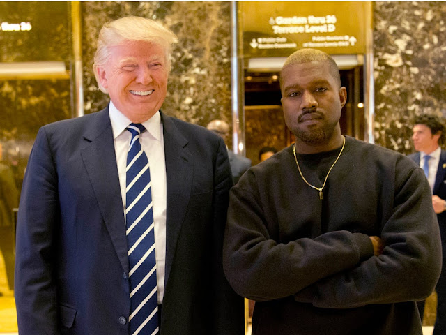 Donald Trump with Kanye West