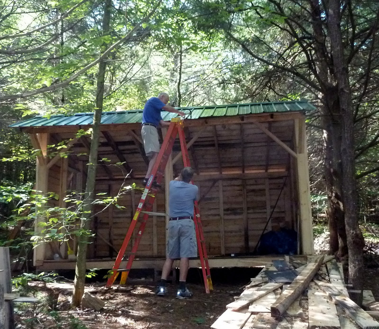 Sailing, sailing,: Solar Panel Array and Lean-To Update