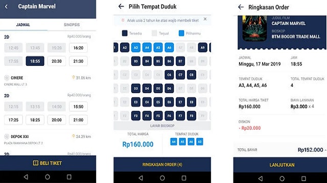 Cara Memesan Tiket Bioskop Offline