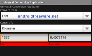 Universal Conversion Application Android APK