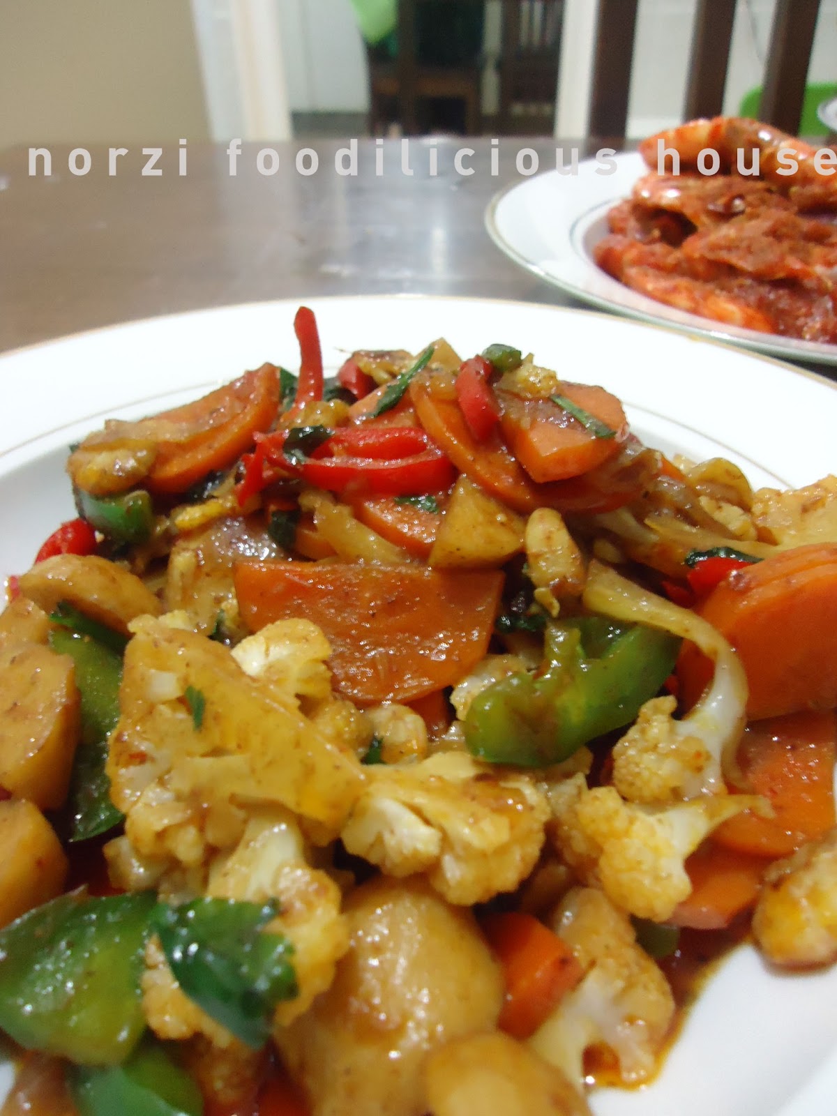 NORZI FOODILICIOUS HOUSE: RESEPI : SAYUR CAMPUR UDANG 