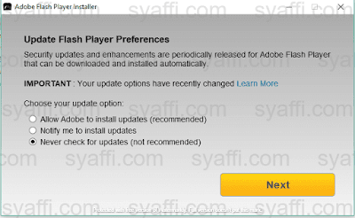 Cara Update Adobe Flash Player pada Windows 10