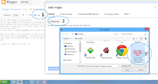 how to add image in blogger post