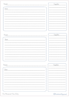free printable, project planning, checklist, tutorial, supply list
