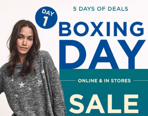 Gap Boxing Day Sale 5 Days of Deals