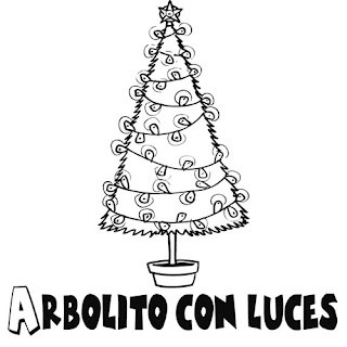 Árbol Navideño decorado con luces