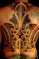 Backpiece Maori Tattoo Design