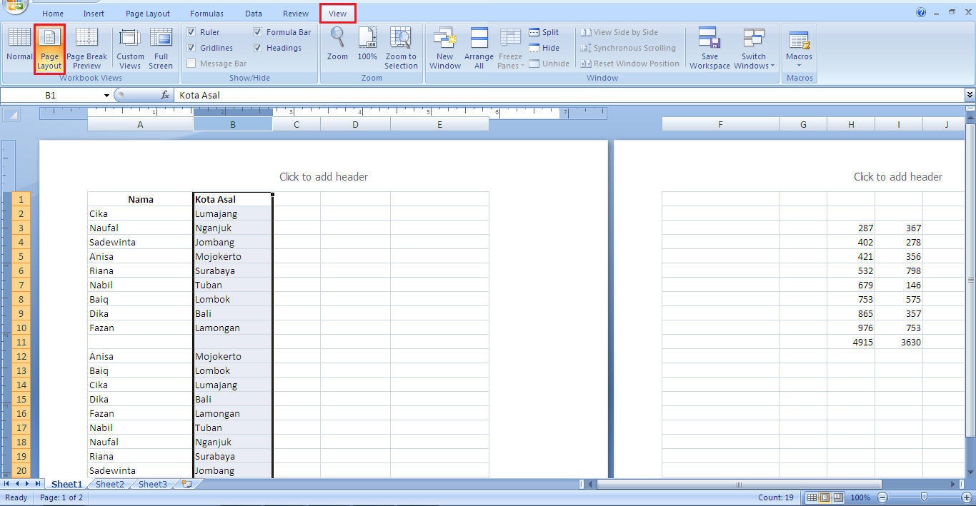 Cara Mudah Setting Page Layout di Ms Excel - Panduan 