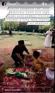 chico dan anaknya di makam citra