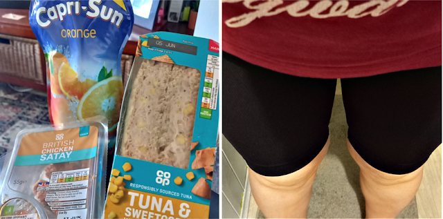 Meal deal and me in shorts