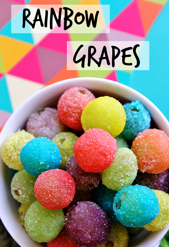 These 3 ingredient Rainbow Grapes have a fun crunchy shell and make a great dessert swapout or colorful party snack! #CentrumFunFlavors (AD)