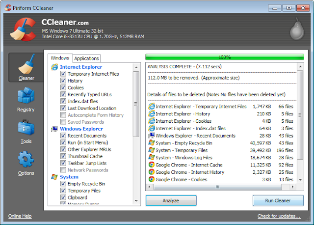 CCleaner 4-5 free is the number-one tool for cleaning your PC It protects your privacy online 