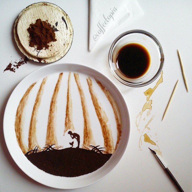 amazing coffee paintings