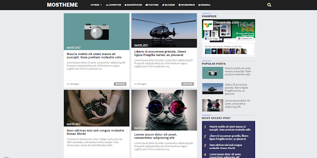 Mosthema Blogger Template Responsive