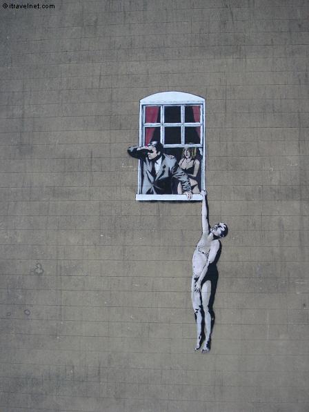 banksy graffiti artwork. Banksy Graffiti - Is It Art