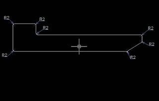 Fillet dengan radius 2mm, ditiap Sudut part