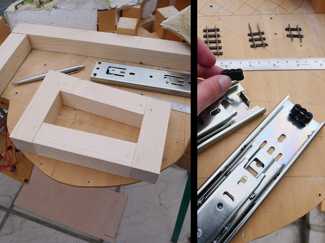 Creating a softwood framework on which to build the traverser.