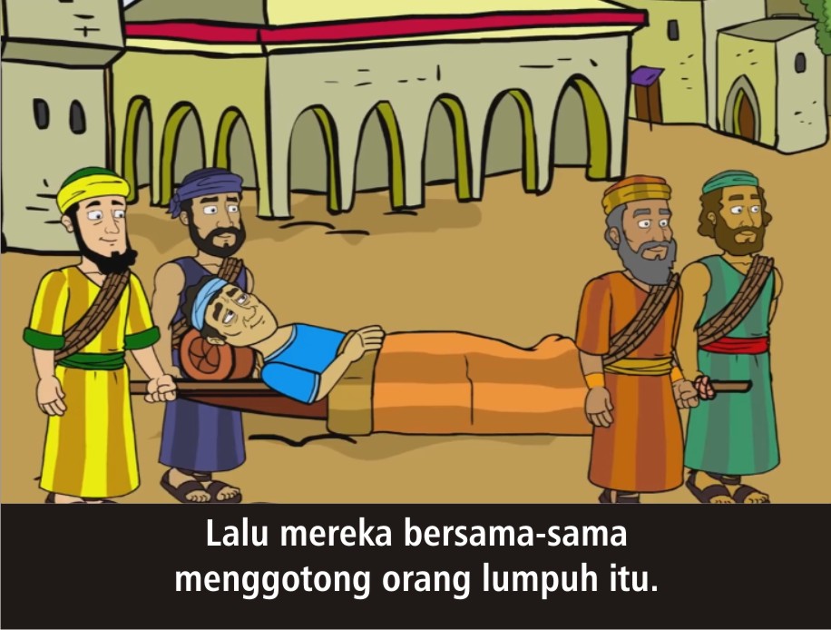 Komik Alkitab Anak: Tuhan Yesus Menyembuhkan Orang Lumpuh