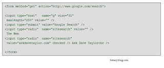 google search in your web application