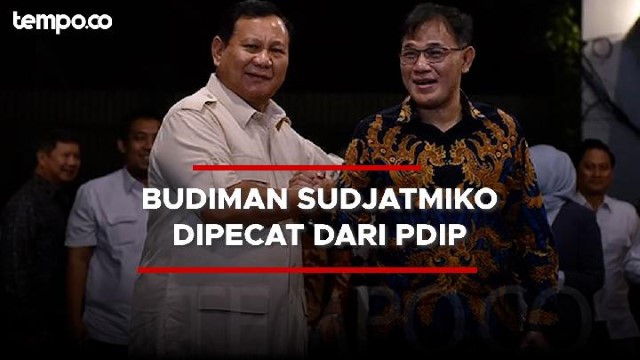 Info A1: Dipecat PDIP Demi Prabowo, Deal Budiman Antara Jabatan atau Uang?